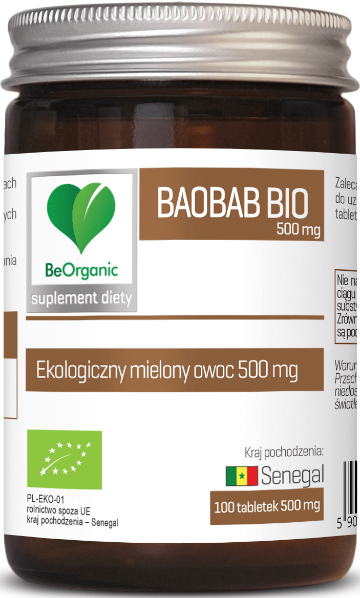 Baobab BIO 500mg x 100 tabletek