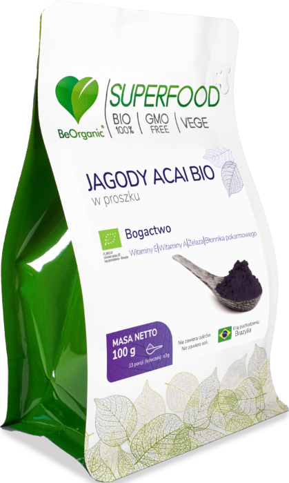 Jagody Acai BIO w proszku 100g