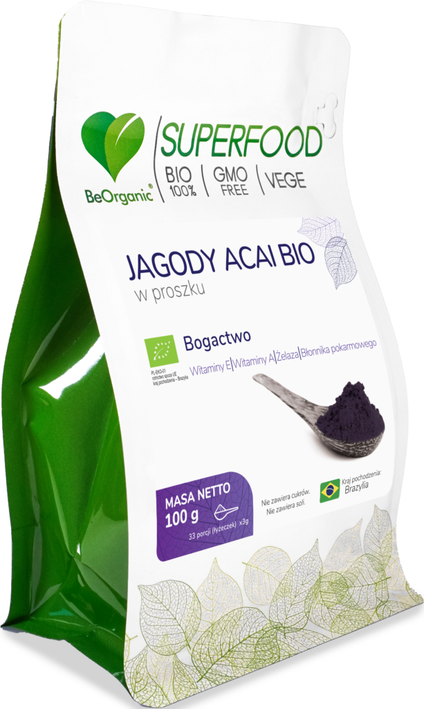 Jagody Acai BIO w&nbsp;proszku 100g - BeOrganic