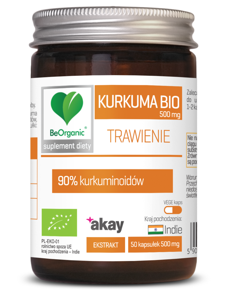 Kurkuma BIO 90% 500 mg - BeOrganic