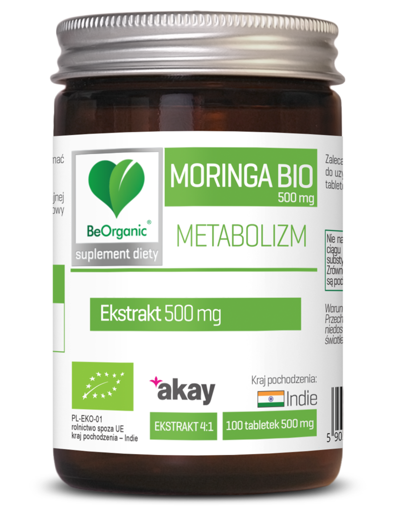 Moringa ekstrakt BIO 500 mg - BeOrganic