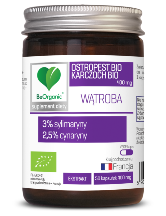 Ostropest BIO 3% + Karczoch BIO 2,5% 400 mg