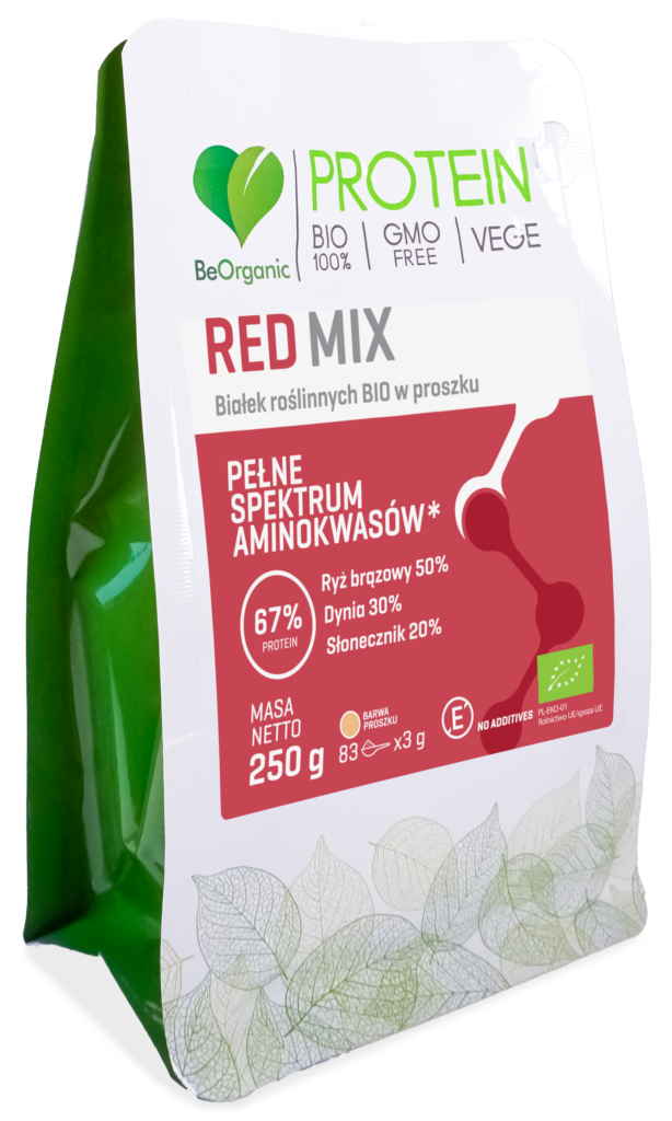 Red MIX białek roślinnych BIO 250g - BeOrganic