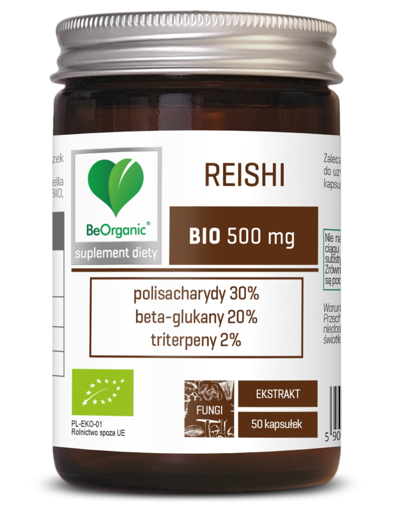 Reishi BIO ekstrakt 500 mg - BeOrganic