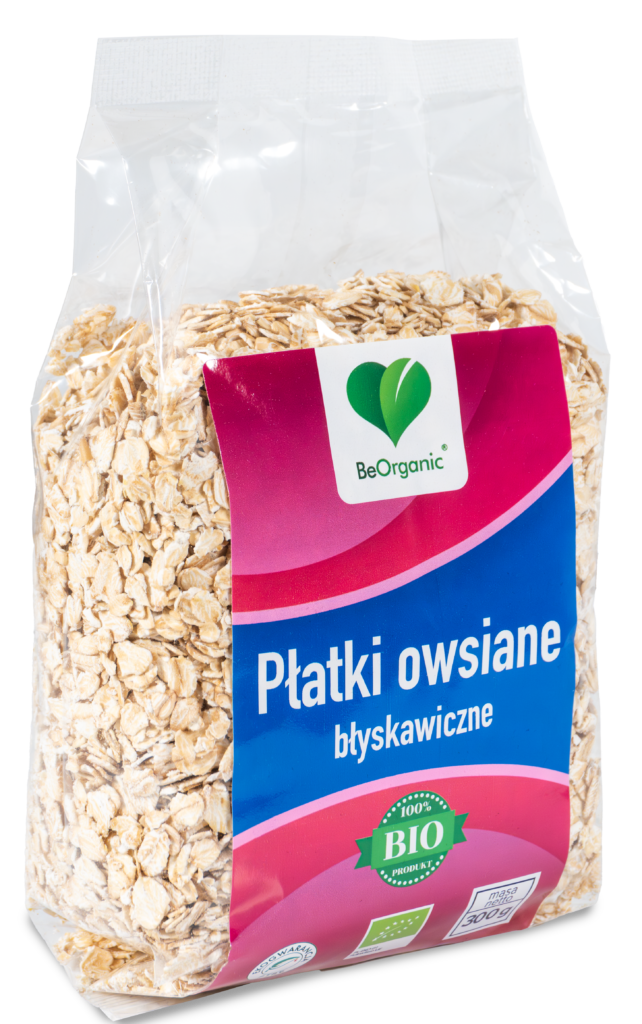 Płatki owsiane błyskawiczne EKO 300g - BeOrganic
