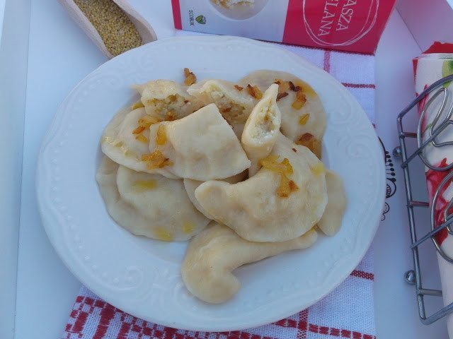 Pierogi z kaszą jaglaną