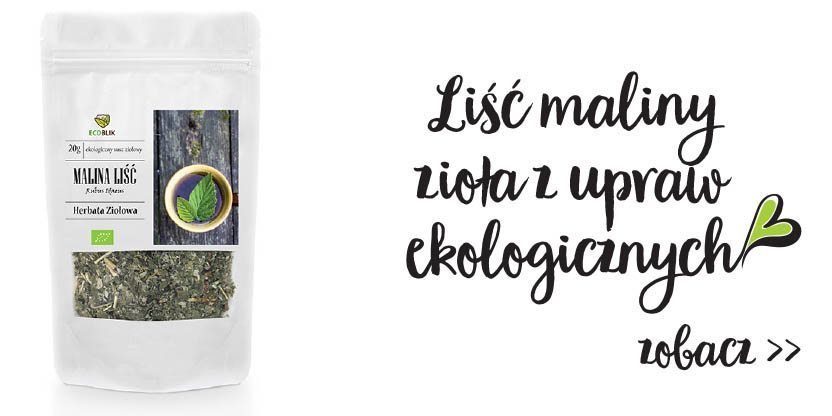 ekologiczny liśc maliny